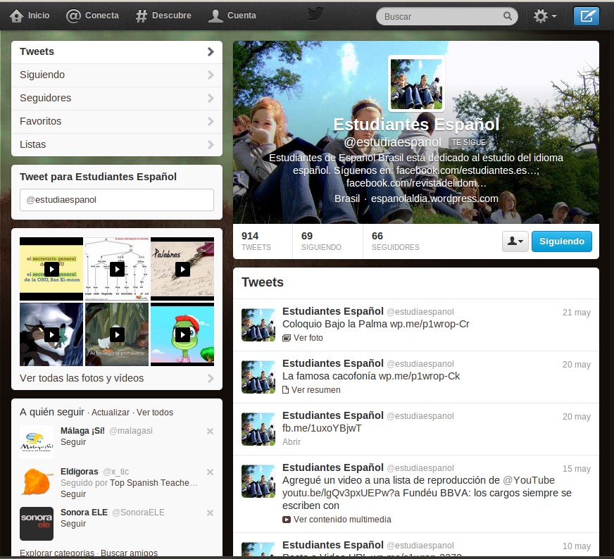 Español al Día en Twitter